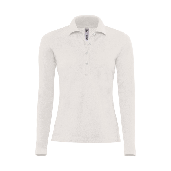 B&C | Safran Pure LSL Langarm-Poloshirt für Damen